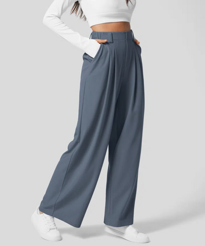 Aria High Waisted Wide Leg Trousers