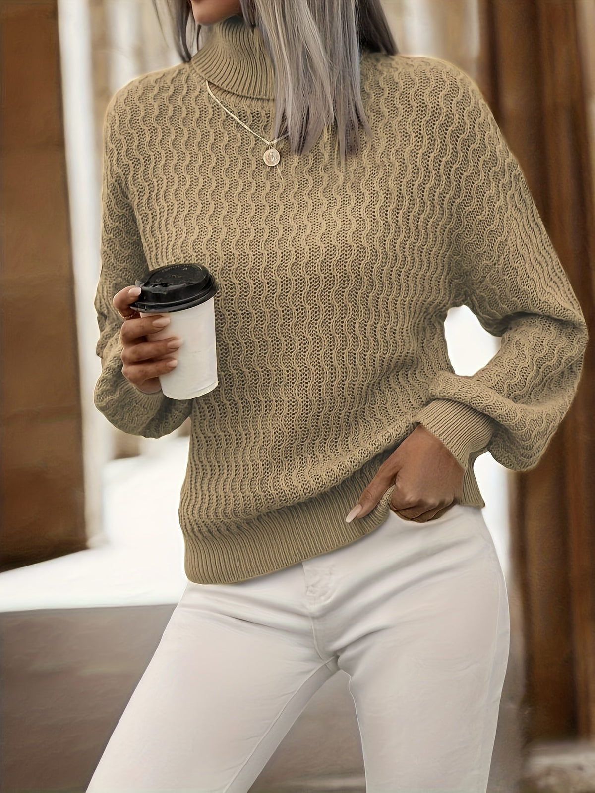 Imogen Textured Knit Sweater