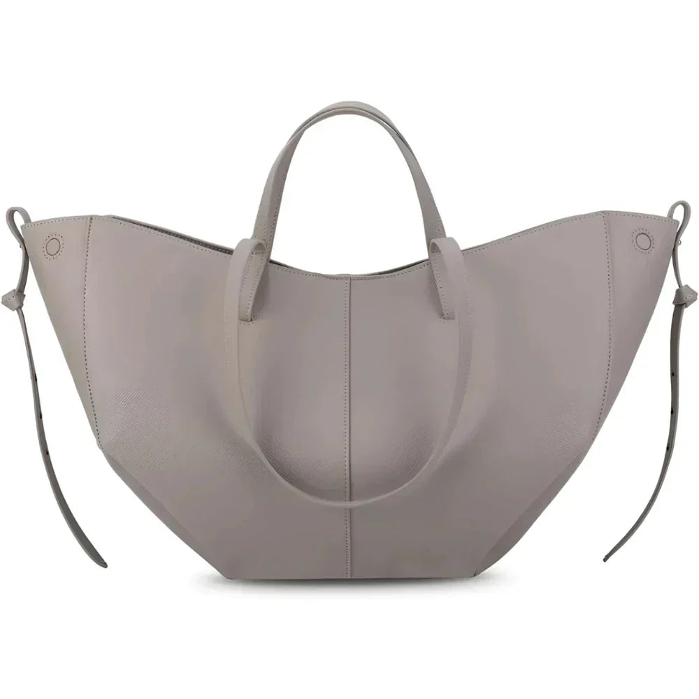 Lottie Structured Leather Tote Bag