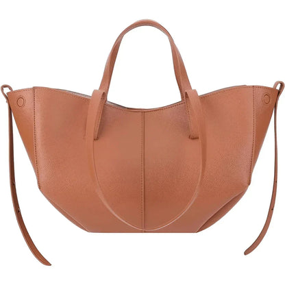 Lottie Structured Leather Tote Bag