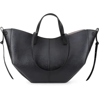 Lottie Structured Leather Tote Bag