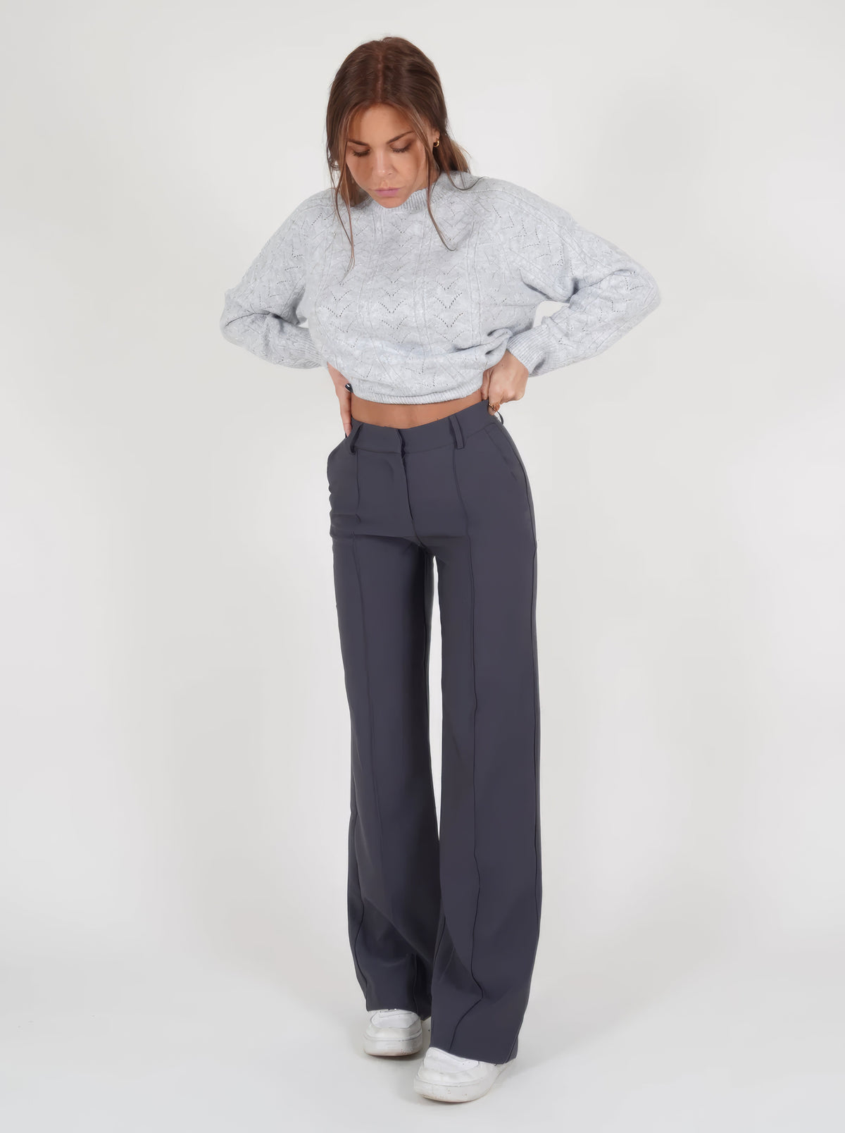 Blake High Waisted Straight Leg Trousers