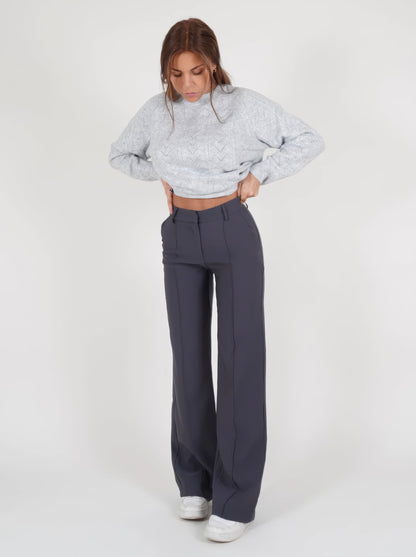 Blake High Waisted Straight Leg Trousers