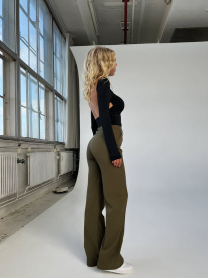 Blake High Waisted Straight Leg Trousers