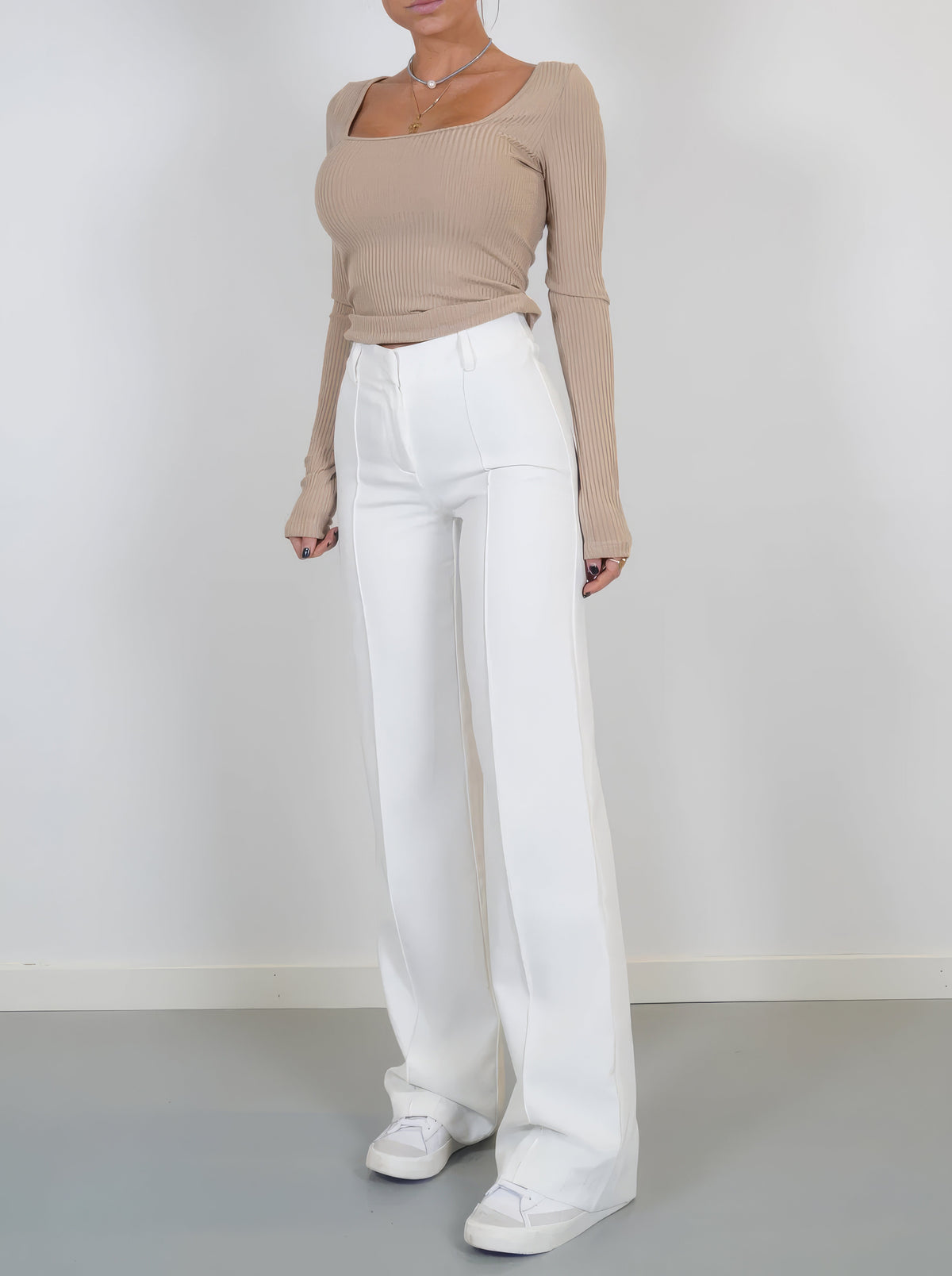 Blake High Waisted Straight Leg Trousers