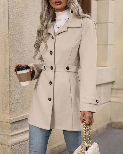 Elara Women's Tailored Double Breasted Coat
