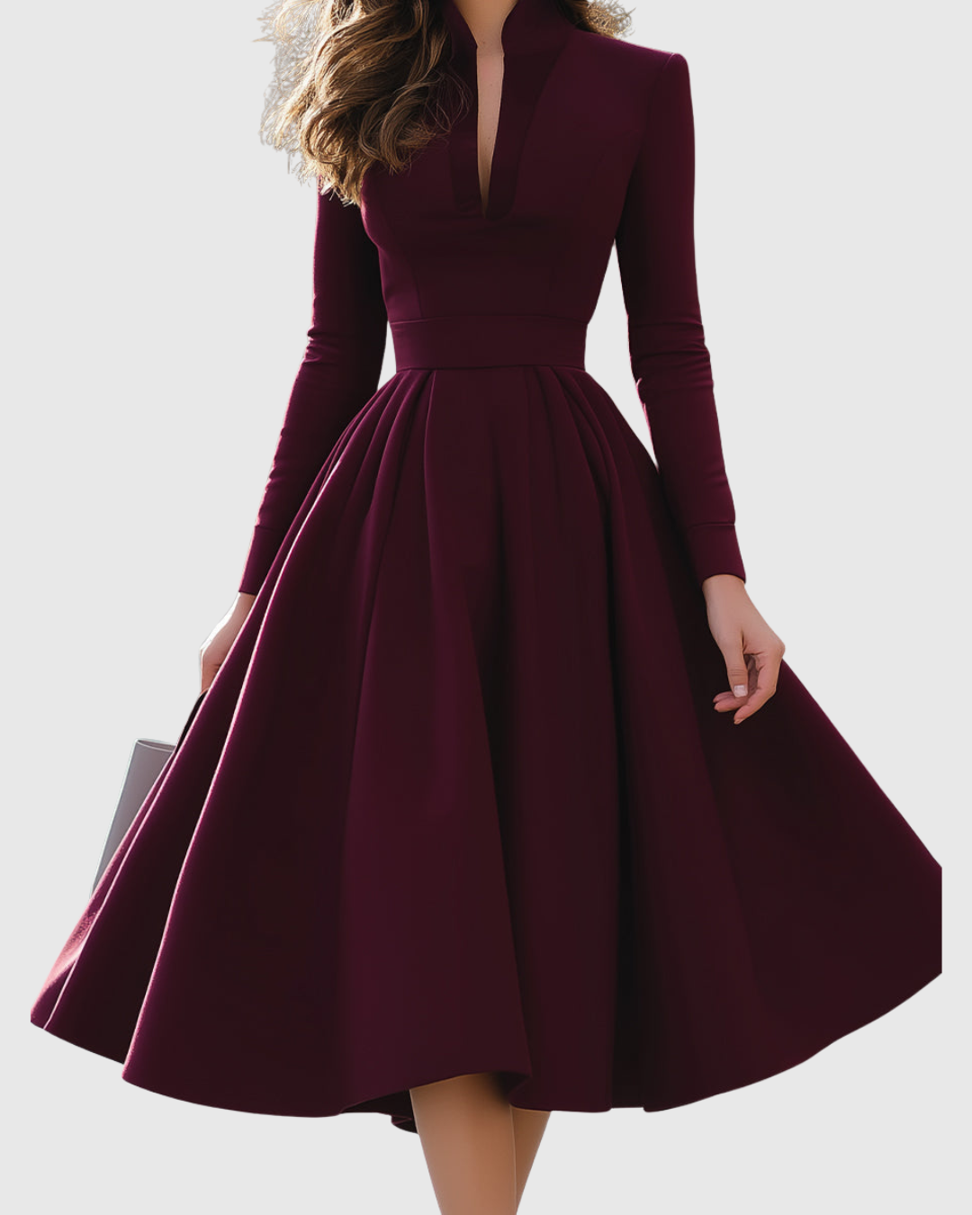 Avelina V-Neck Midi Dress