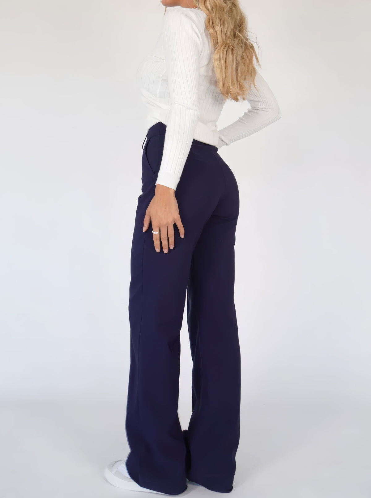 Blake High Waisted Straight Leg Trousers