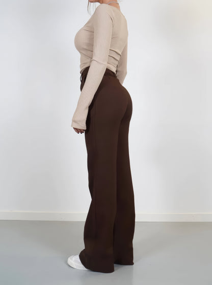 Blake High Waisted Straight Leg Trousers