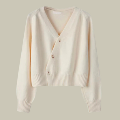 Maren Women's V Neck Button Front Knit Cardigan