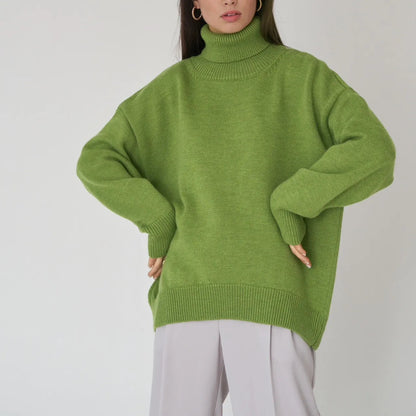 Sloane Knitted Turtleneck Sweater with Relaxed Fit