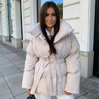 Madison Belted Oversized Puffer Jacket for Women