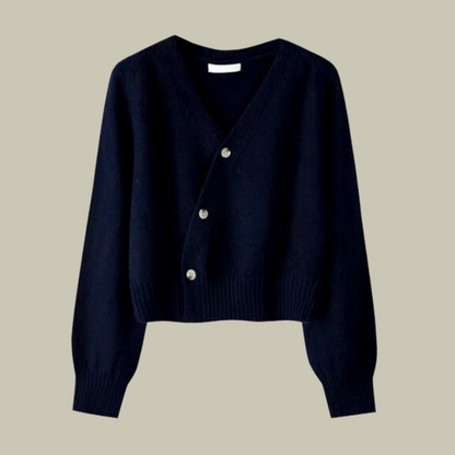 Maren Women's V Neck Button Front Knit Cardigan