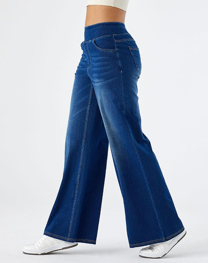Evie Women's High Waisted Wide Leg Jeans