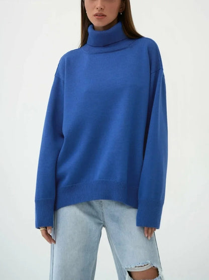 Sloane Knitted Turtleneck Sweater with Relaxed Fit