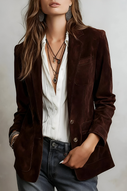 Clara Women's Tailored Plaid Blazer