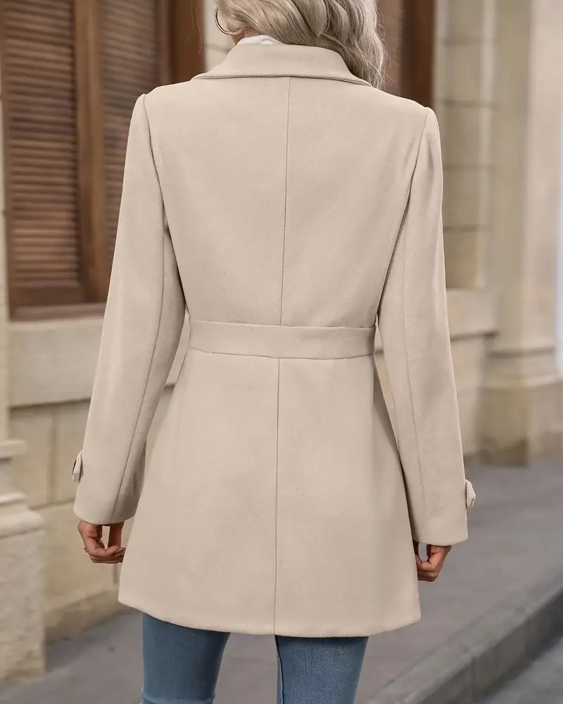 Elara Women's Tailored Double Breasted Coat