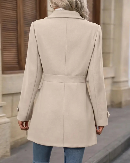 Elara Women's Tailored Double Breasted Coat