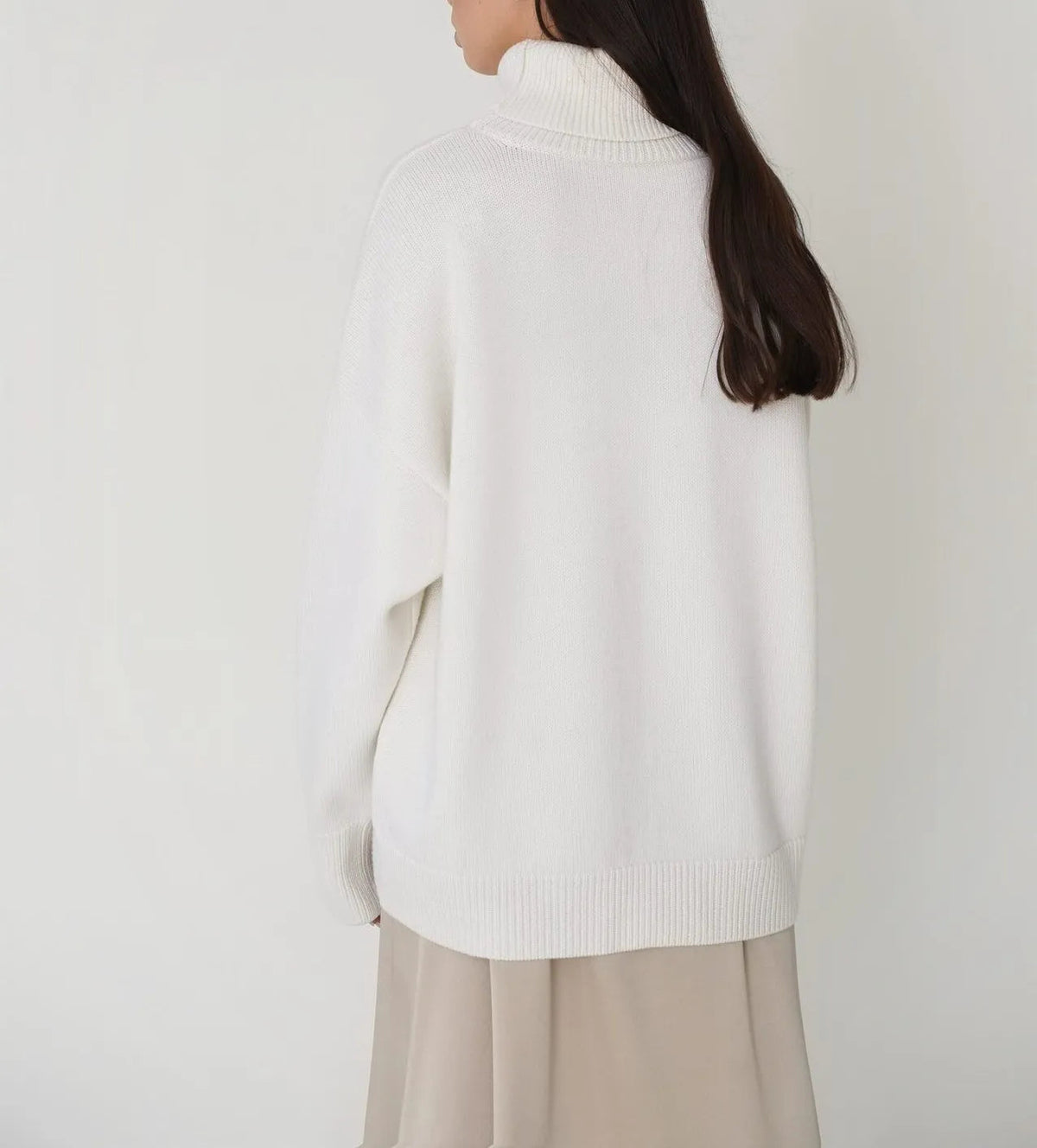 Sloane Knitted Turtleneck Sweater with Relaxed Fit