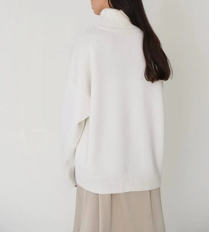 Sloane Knitted Turtleneck Sweater with Relaxed Fit