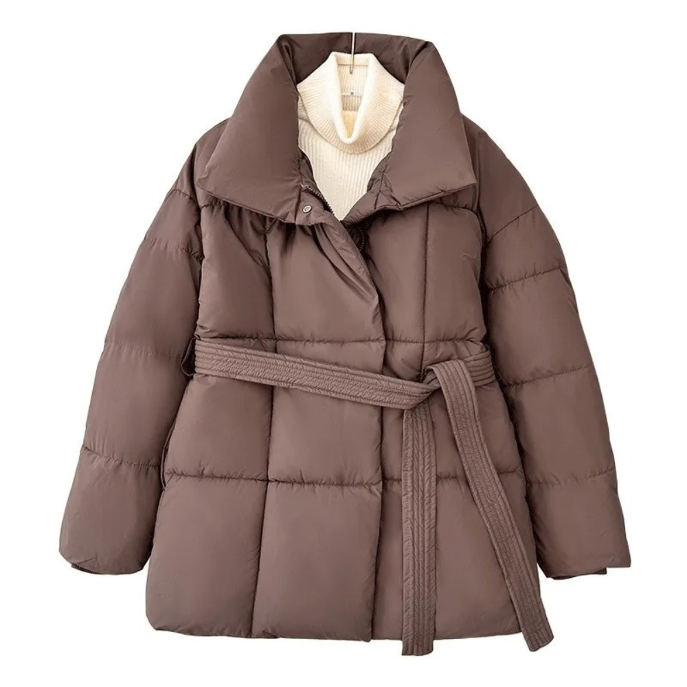 Madison Belted Oversized Puffer Jacket for Women