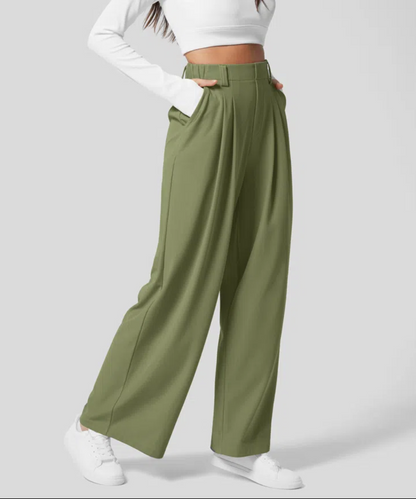 Aria High Waisted Wide Leg Trousers