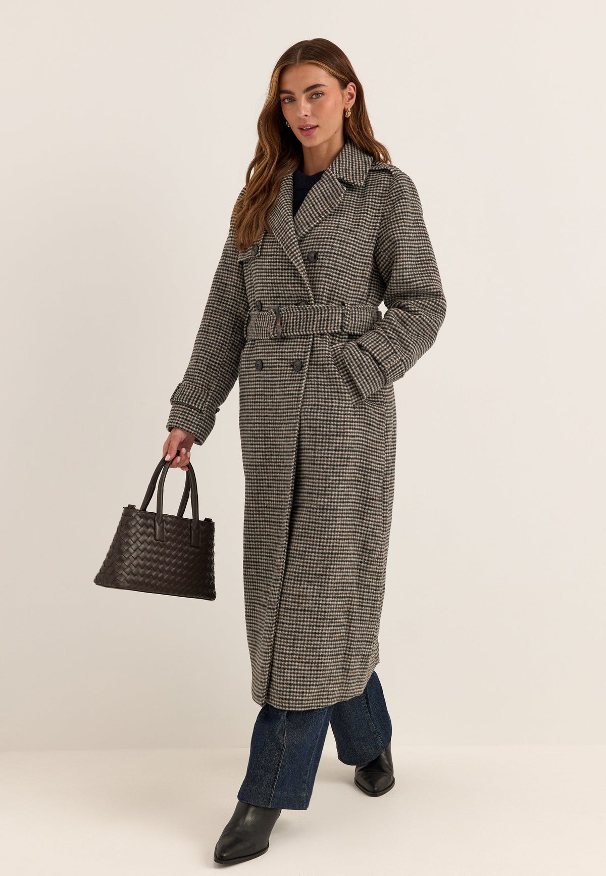 Isabella Elegant Wool Blend Trench Coat