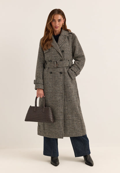 Isabella Elegant Wool Blend Trench Coat