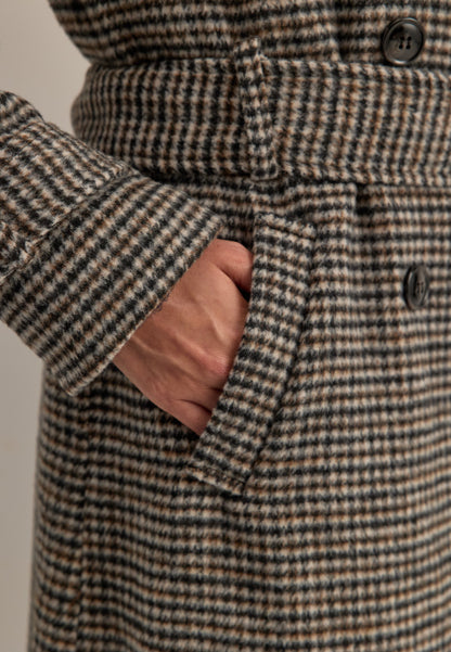 Isabella Elegant Wool Blend Trench Coat
