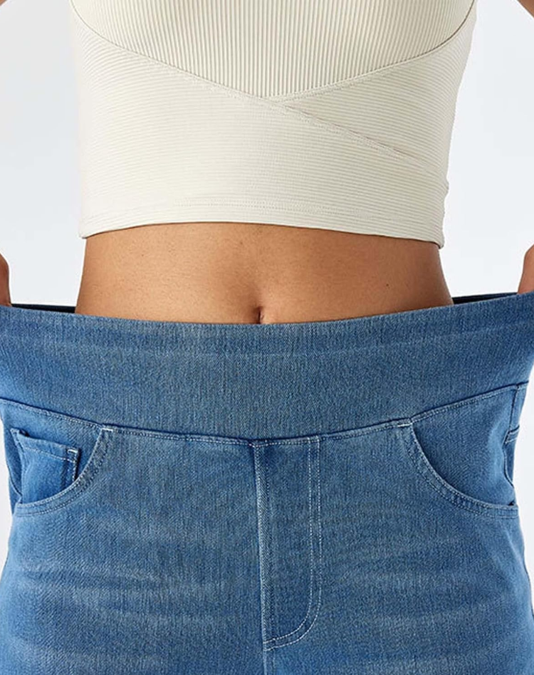 Evie Women's High Waisted Wide Leg Jeans