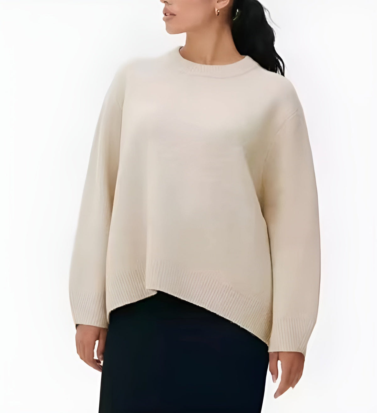 Rosalie Women's Pink Oversized Sweater with Relaxed Fit