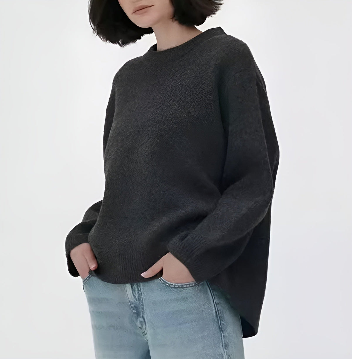 Rosalie Women's Pink Oversized Sweater with Relaxed Fit
