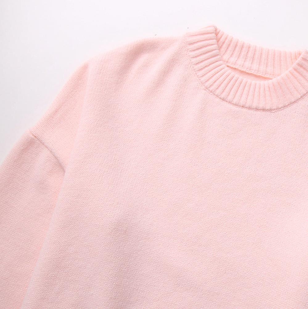 Rosalie Women's Pink Oversized Sweater with Relaxed Fit