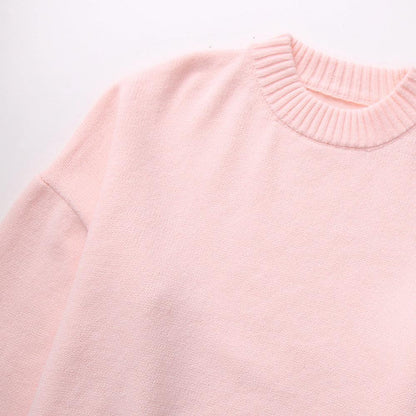 Rosalie Women's Pink Oversized Sweater with Relaxed Fit