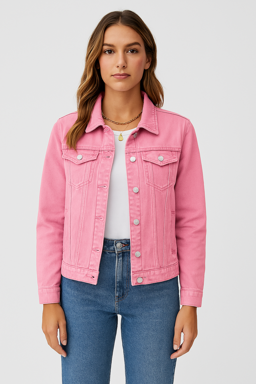 Zaira Cropped Denim Jacket