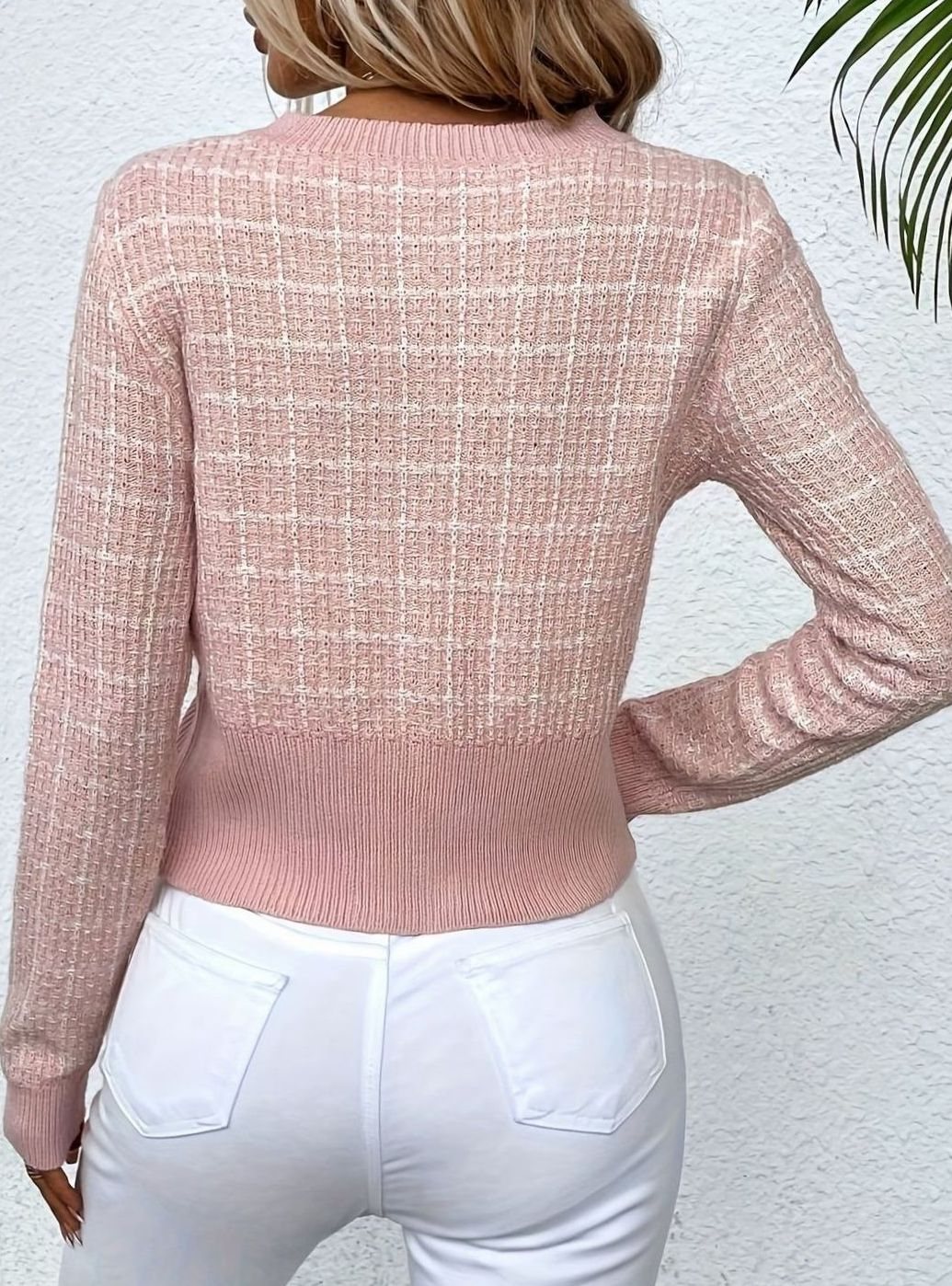 Colette Women's Tweed Knit Button Cardigan