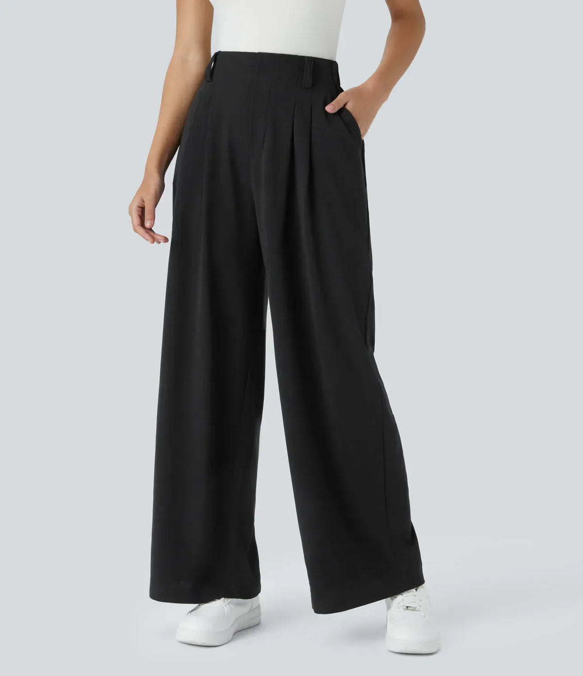 Aria High Waisted Wide Leg Trousers
