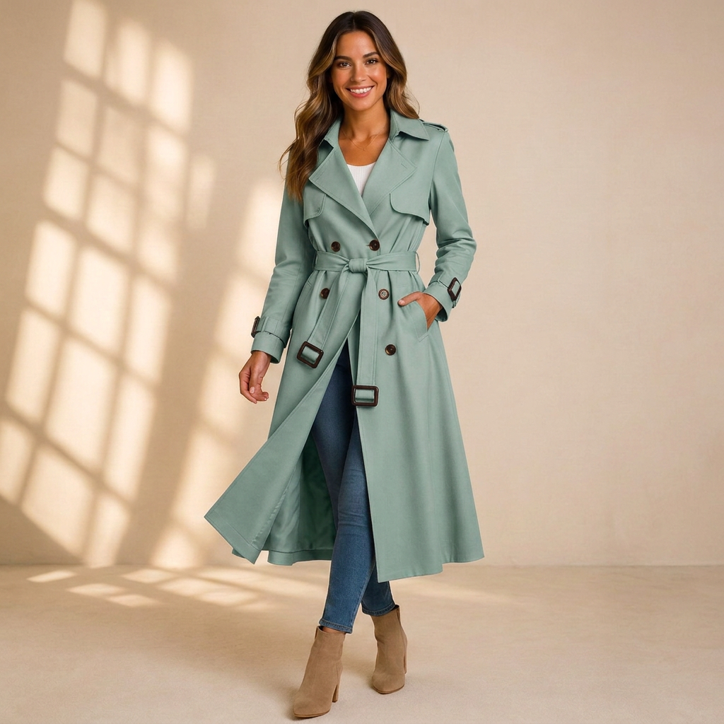 Isabella Belted Trench Coat