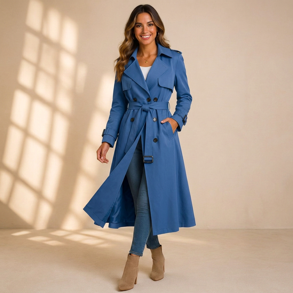 Isabella Belted Trench Coat