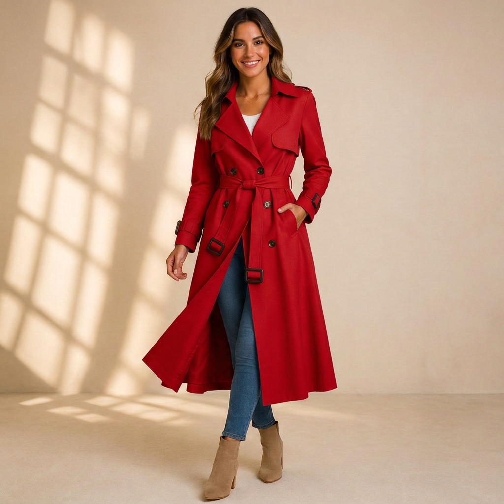 Isabella Belted Trench Coat
